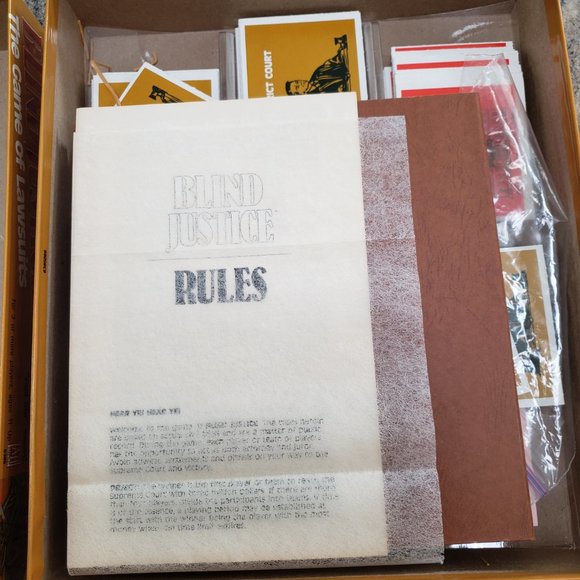 [GREAT Condition] Vintage 1969 "Blind Justice" Game COMPLETE Avalon Hill Co - Picture 4 of 6